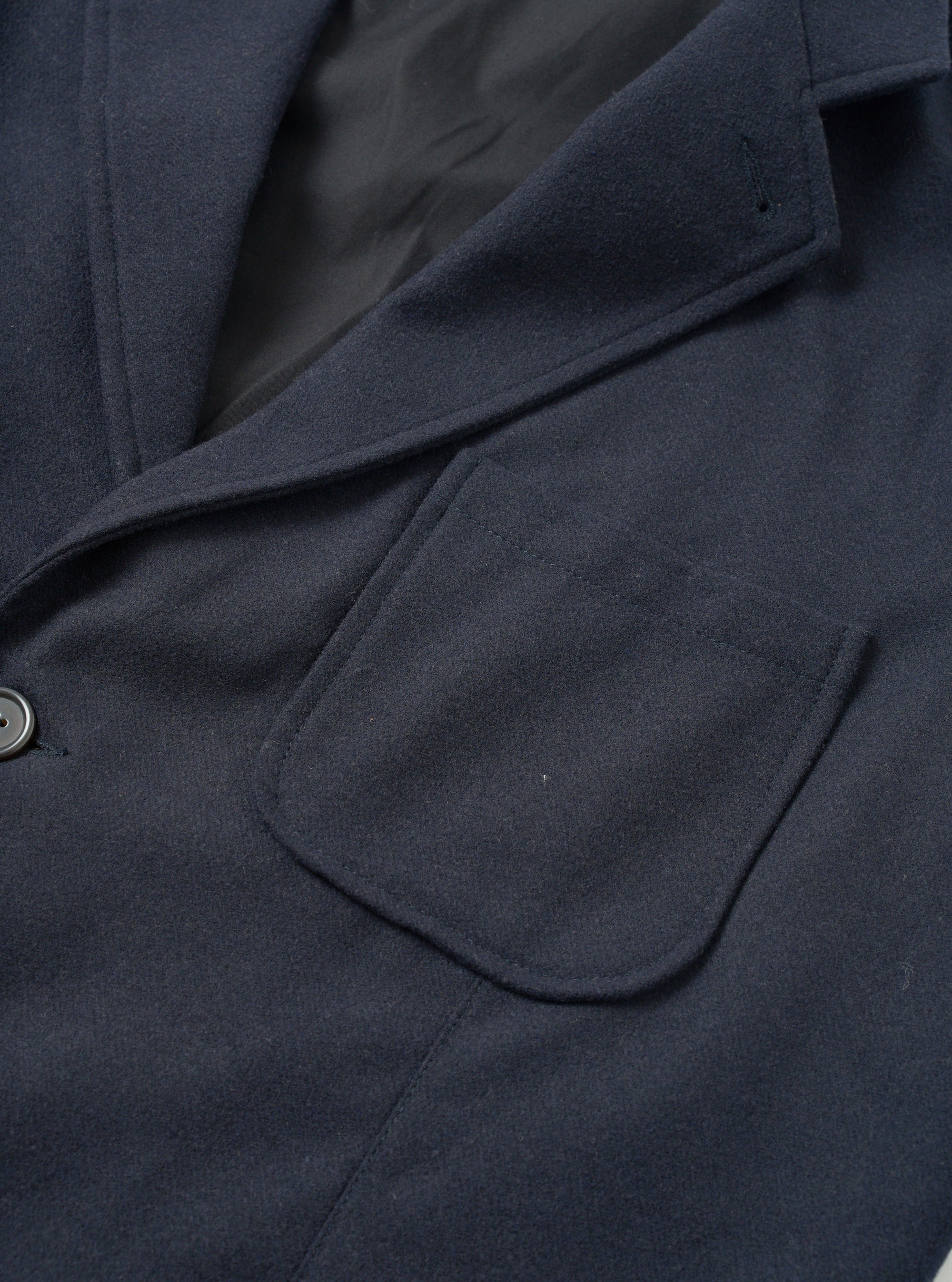 Dark Navy Dublin Wool Mix Two Button Jacket