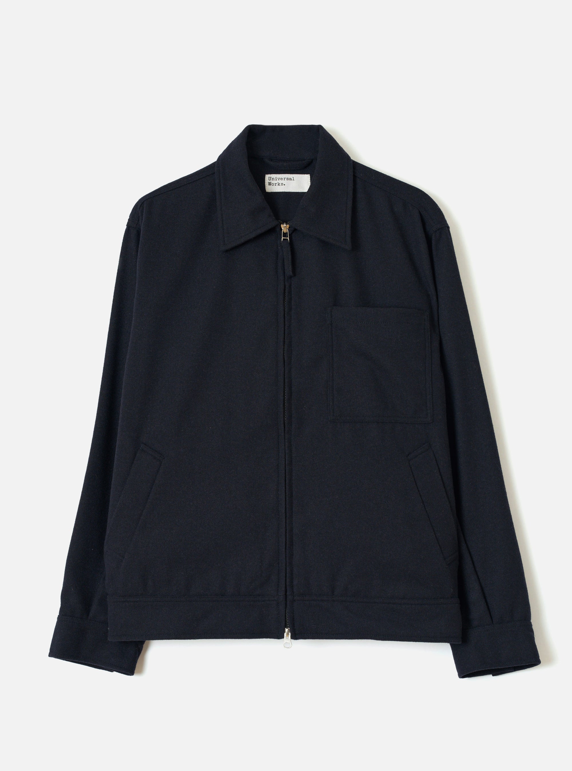 Dark Navy Dublin Wool Mix Rose Bowl Jacket