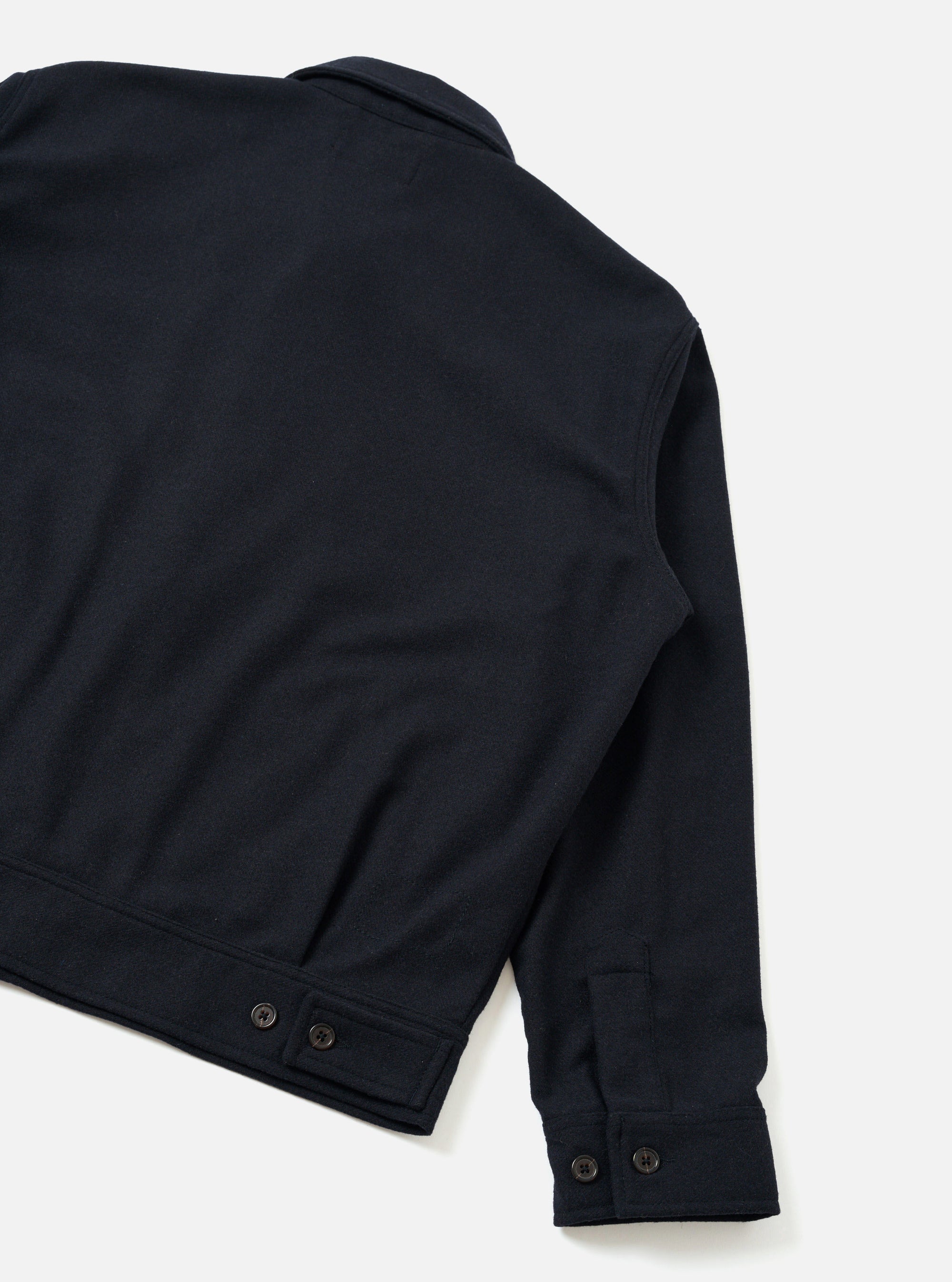 Dark Navy Dublin Wool Mix Rose Bowl Jacket