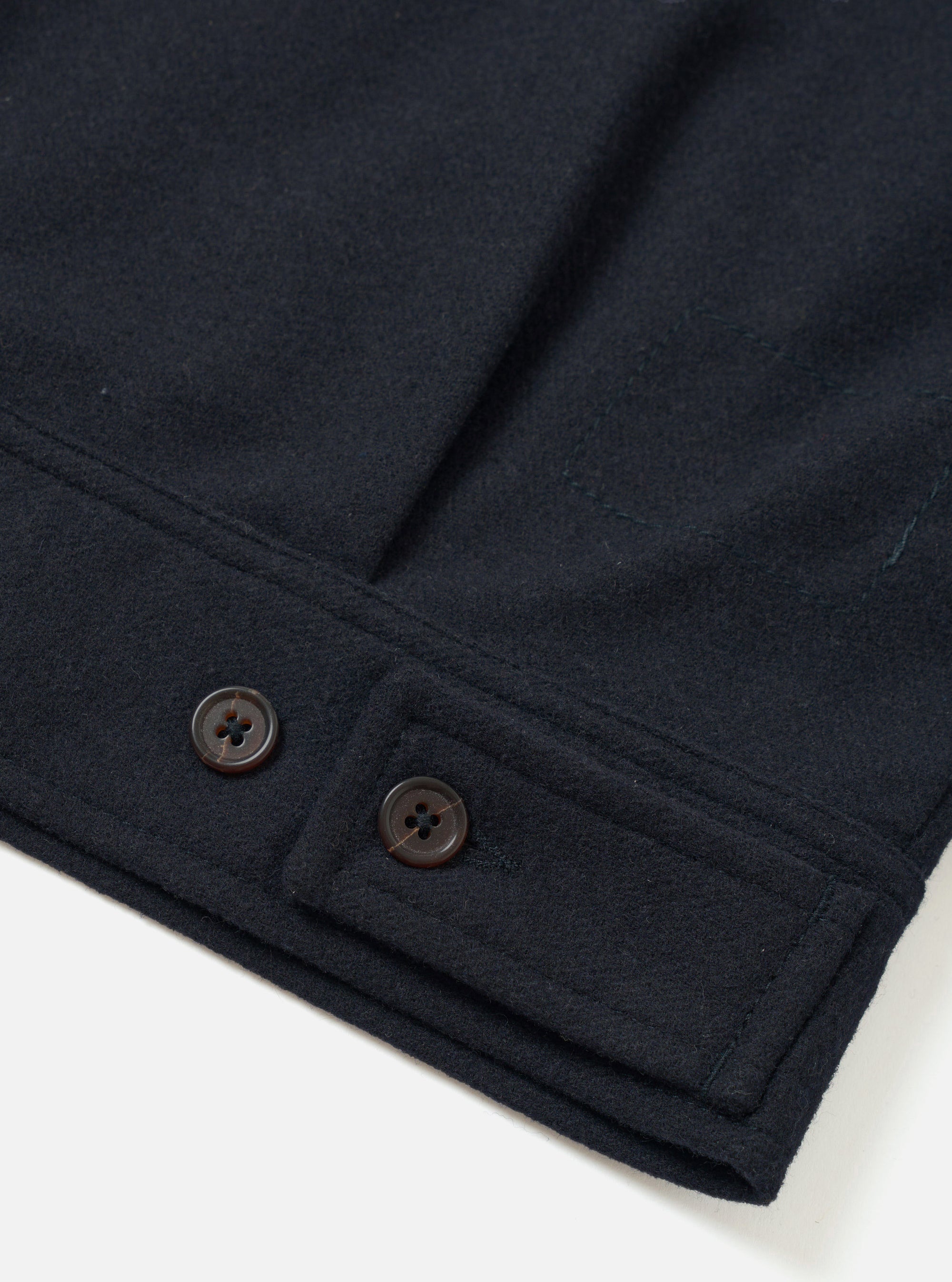 Dark Navy Dublin Wool Mix Rose Bowl Jacket