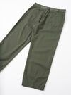 Olive Slub Sateen Utility Pant