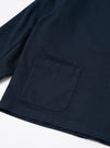 Navy Slub Sateen Ives Jacket