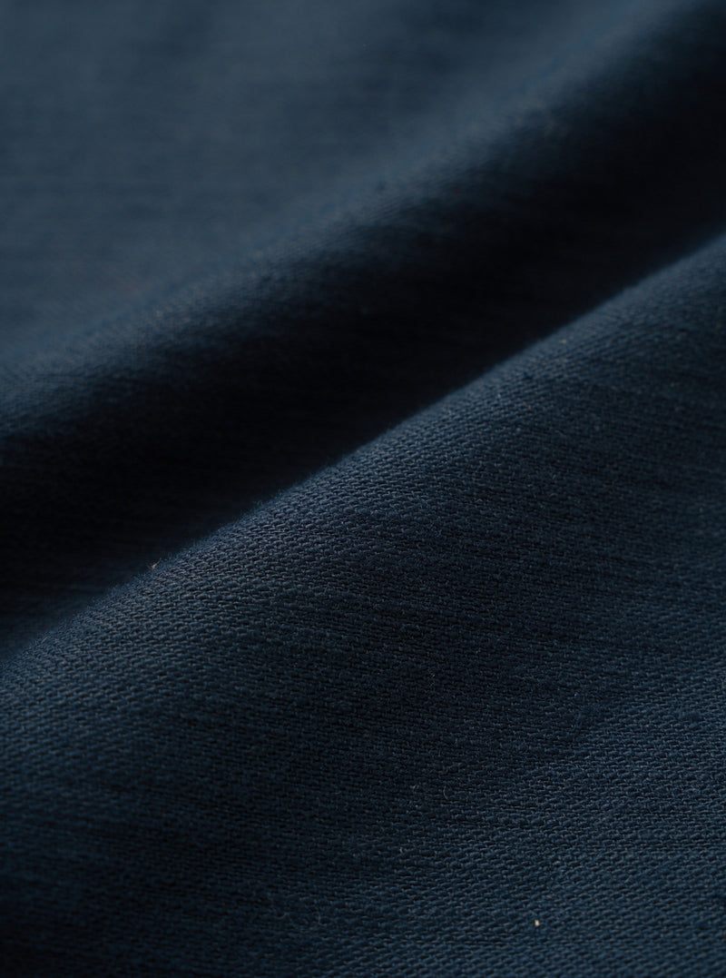 Navy Slub Sateen Utility Pant