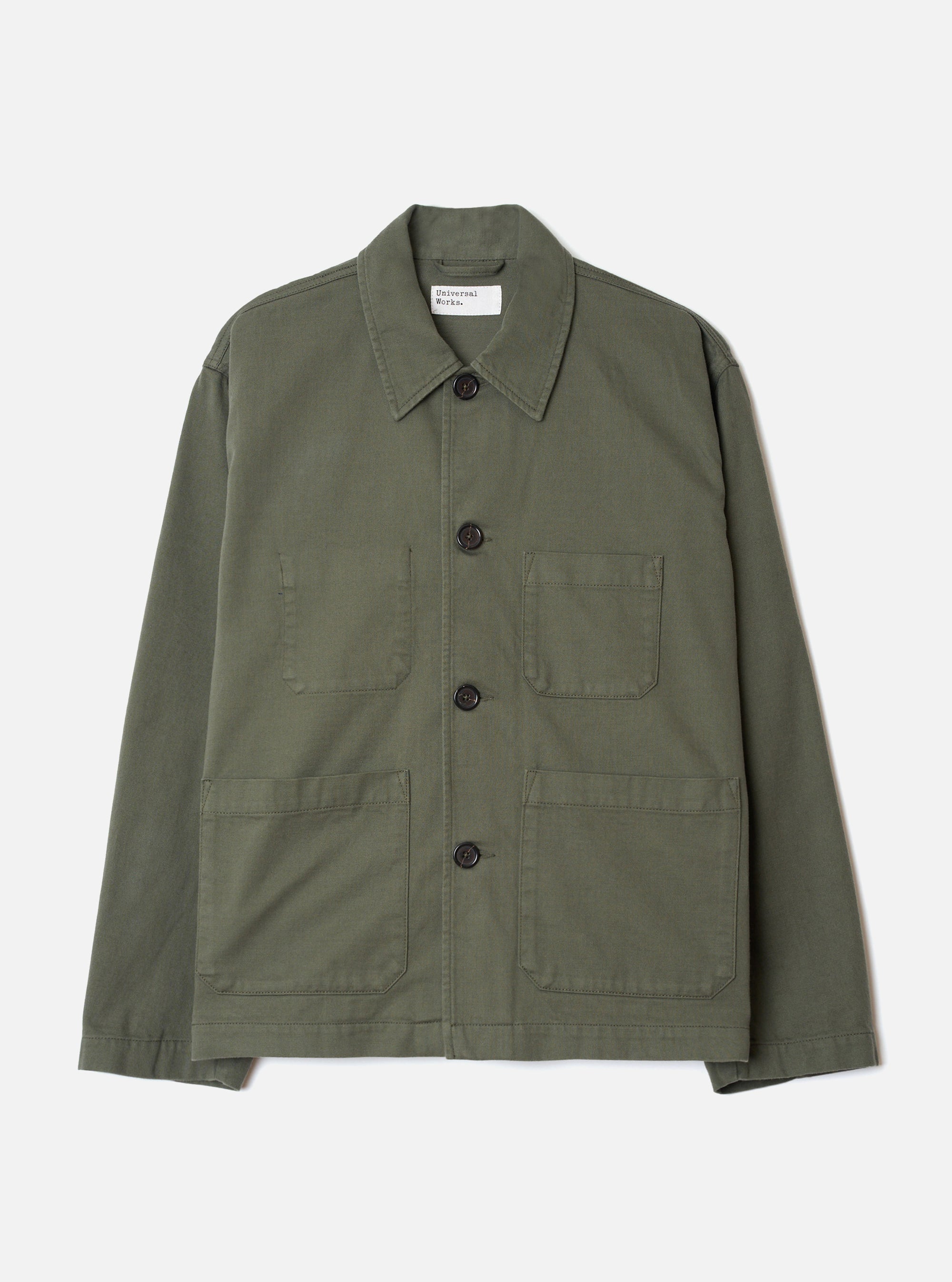 Olive Slub Sateen Ives Jacket