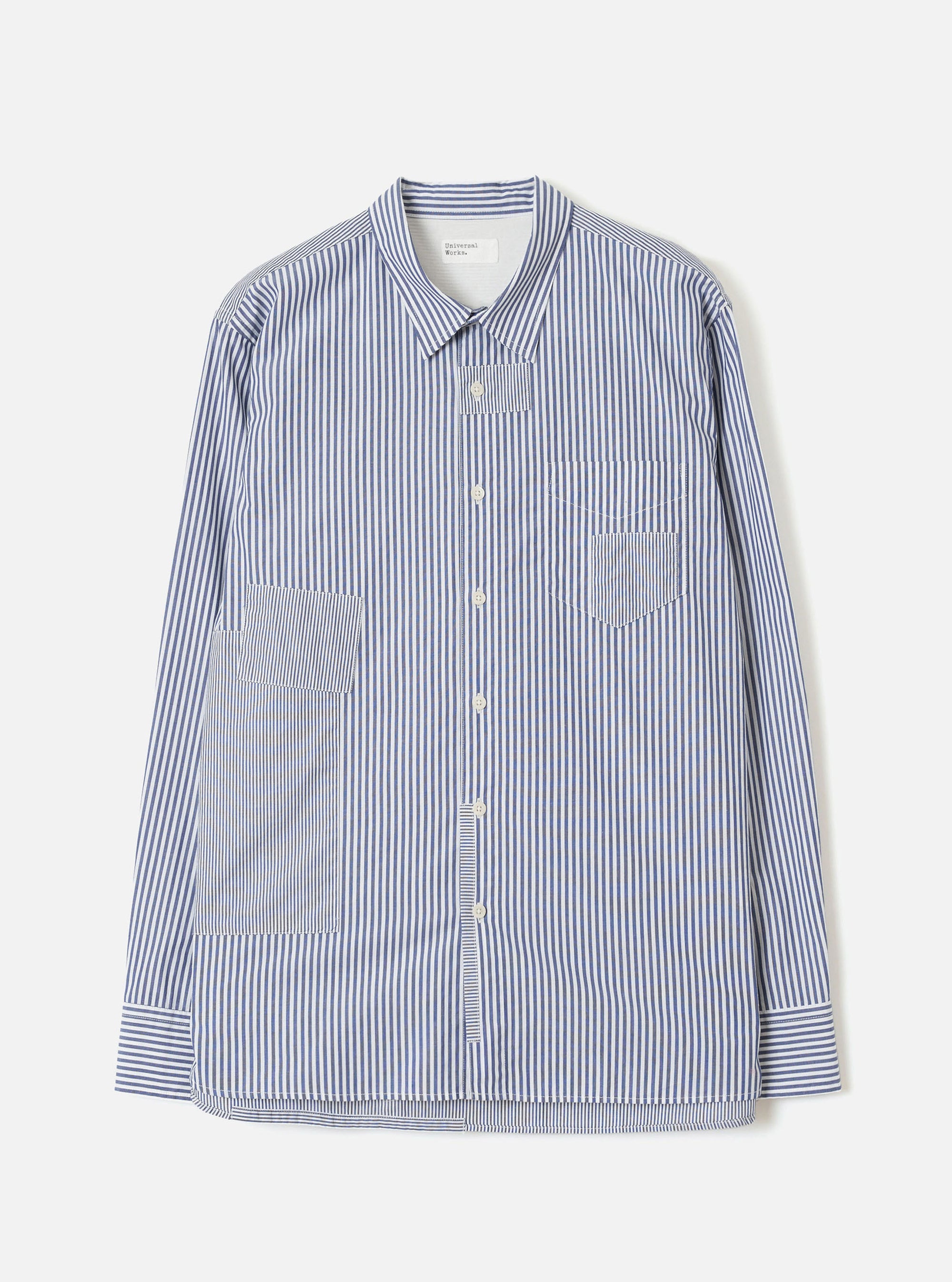 Navy Queens Cotton Patched Shirt