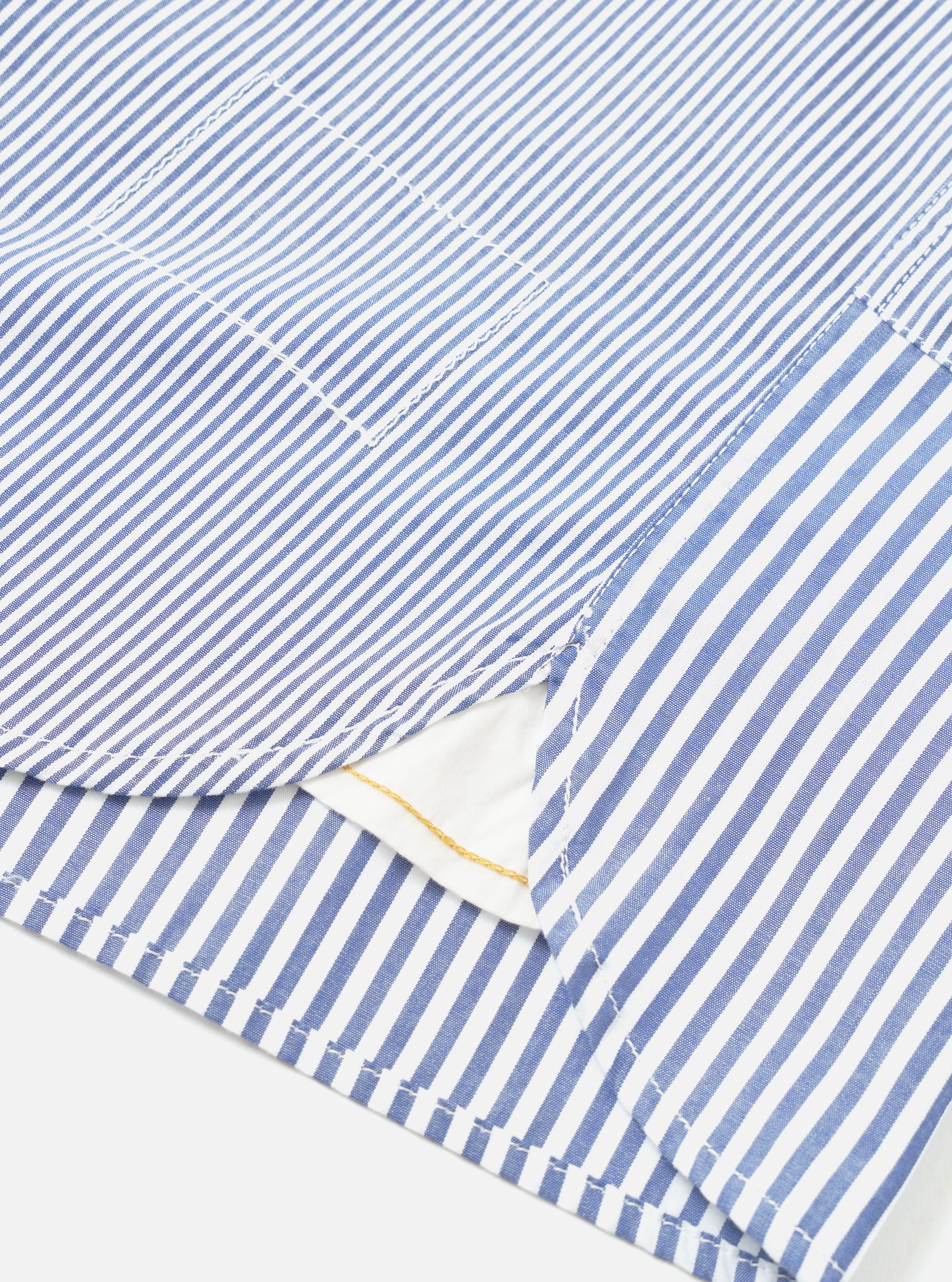 Navy Queens Cotton Patched Shirt