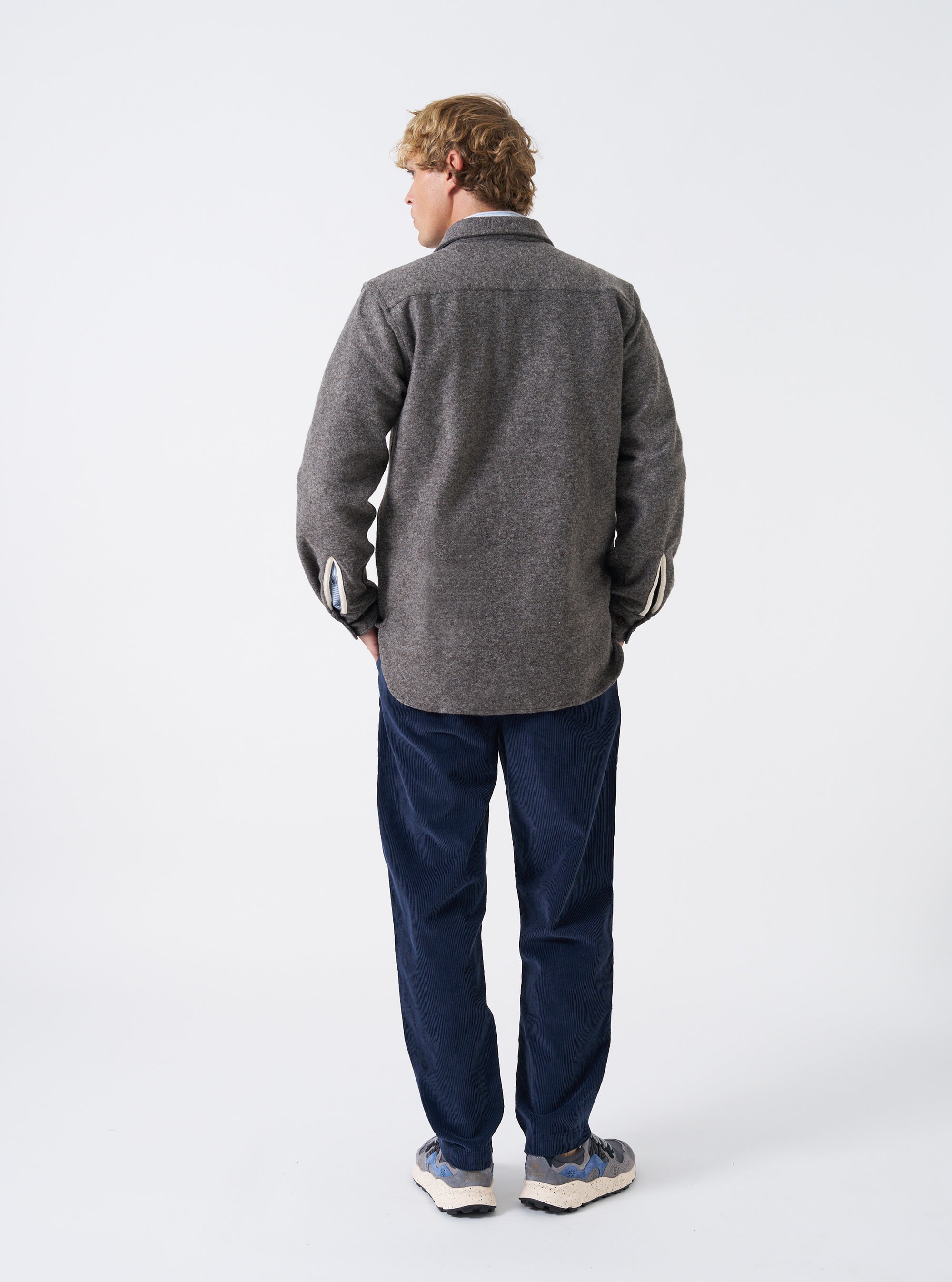 Mid Brown Dam Marl Work Shirt