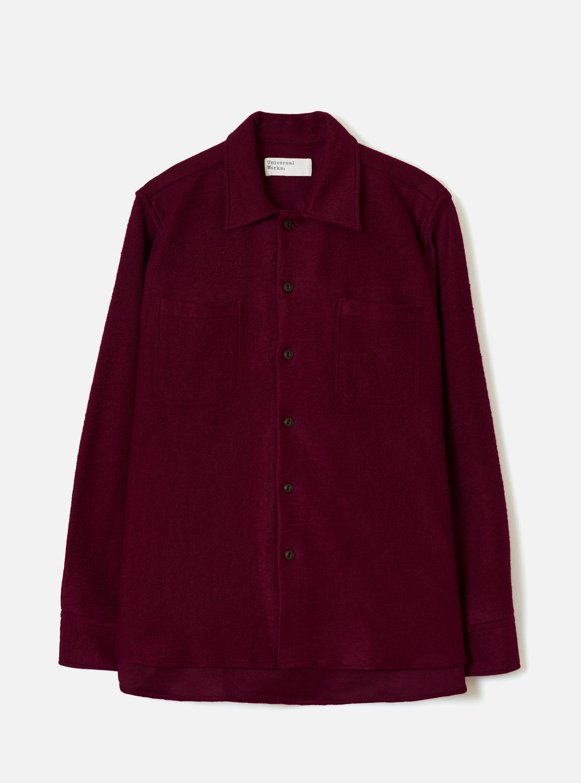 Dark Red Dam Marl Work Shirt