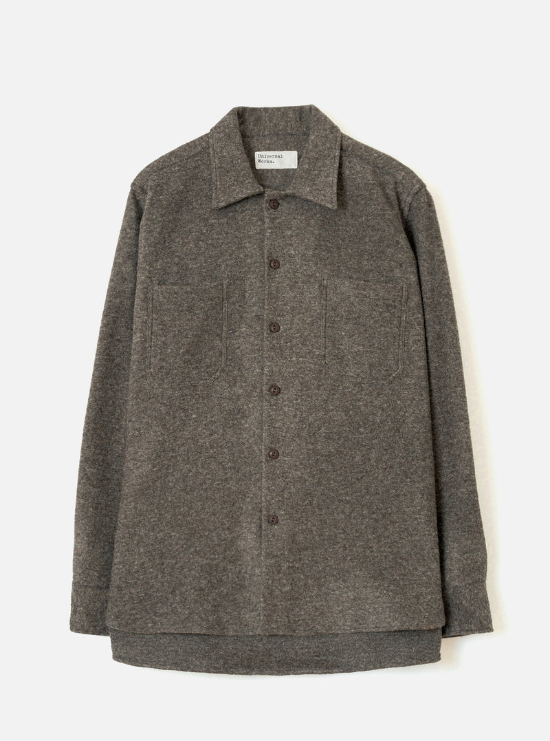 Mid Brown Dam Marl Work Shirt