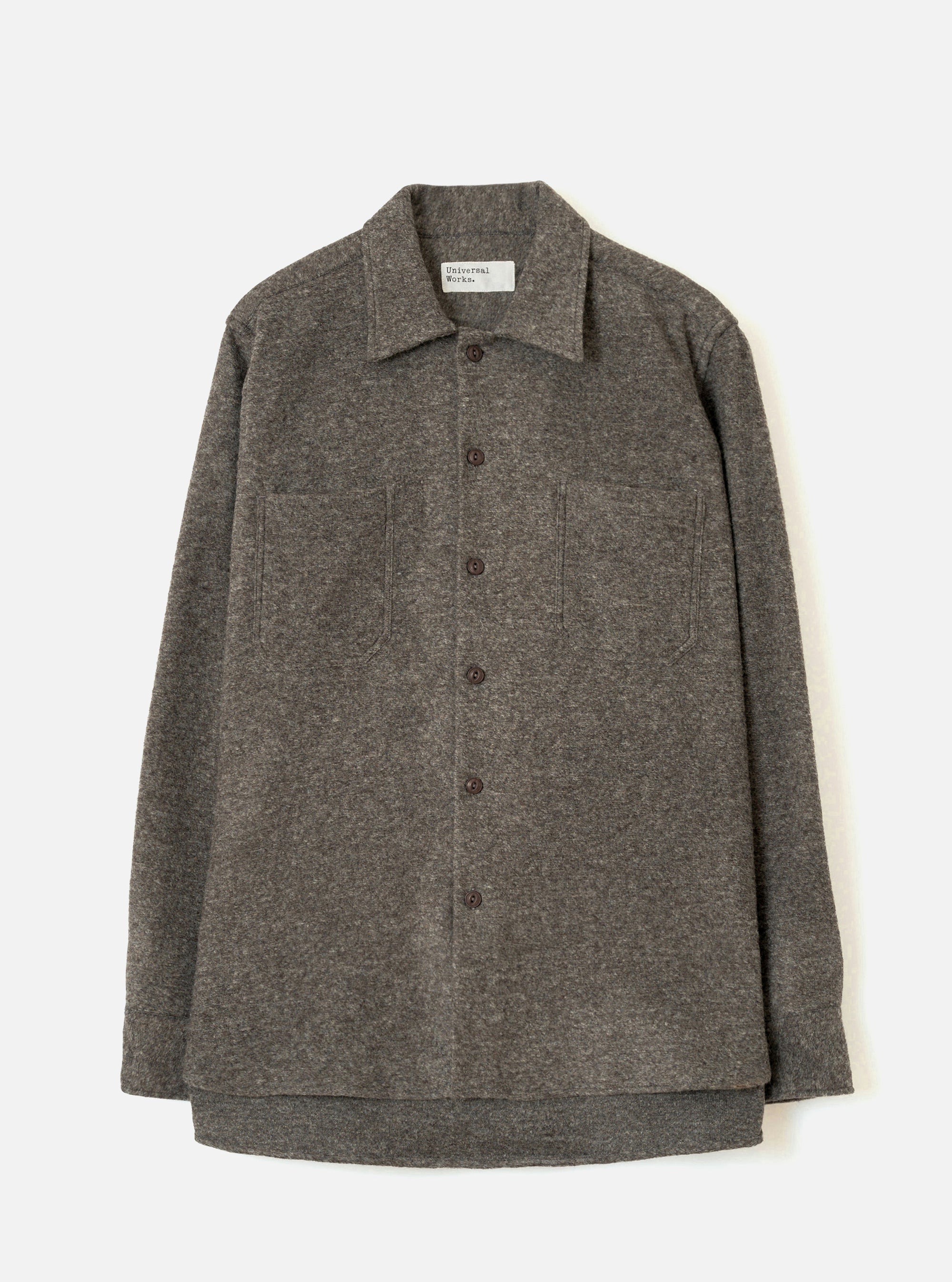 Mid Brown Dam Marl Work Shirt