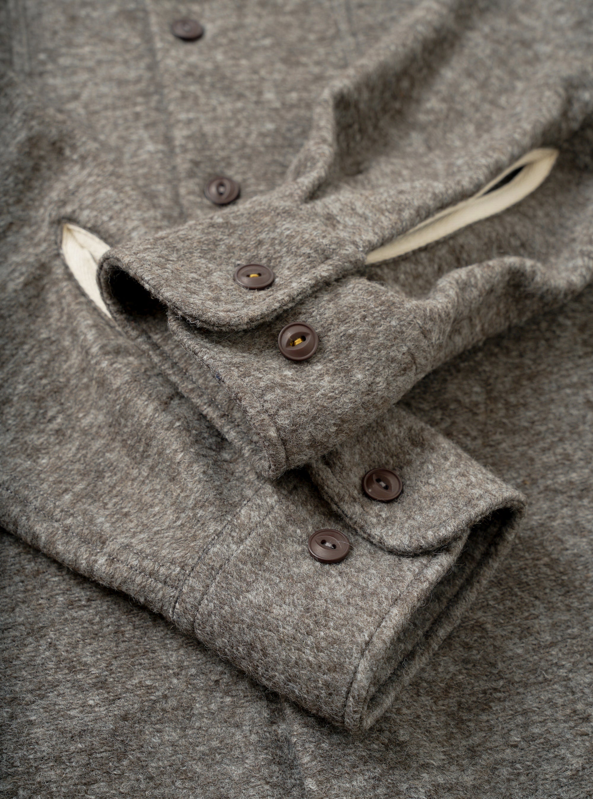 Mid Brown Dam Marl Work Shirt