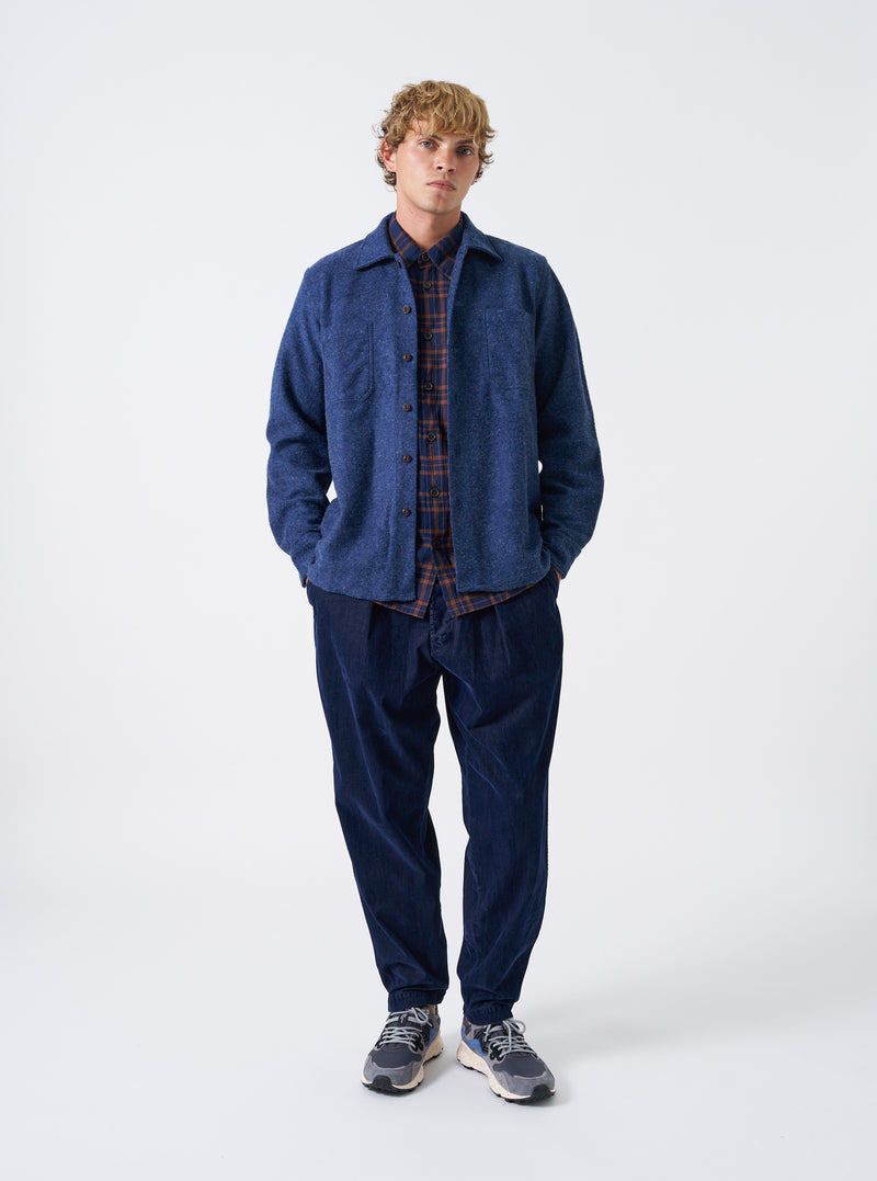 Navy Dam Marl Work Shirt