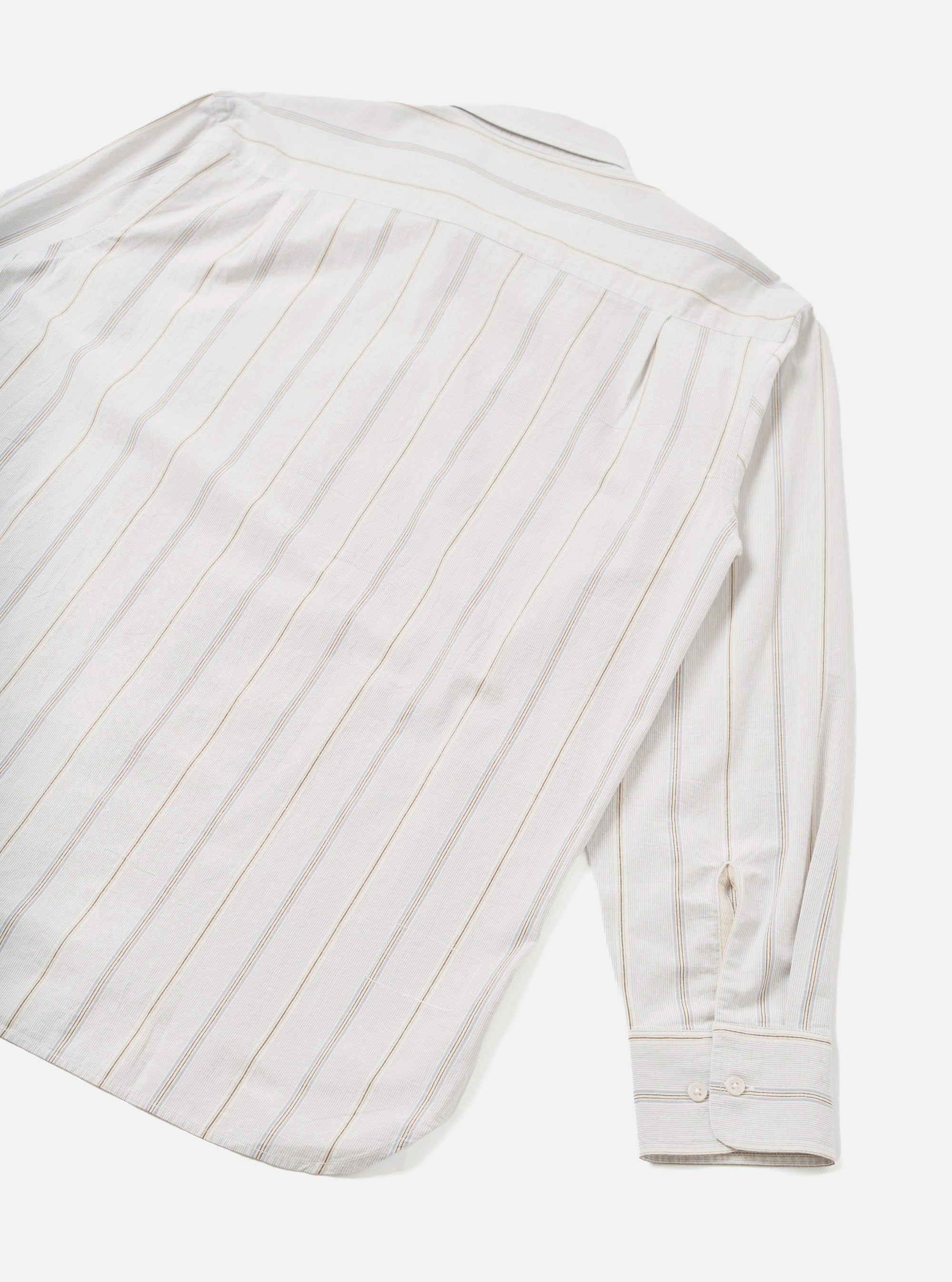 Dove Monk Organic Stripe Square Pocket Shirt