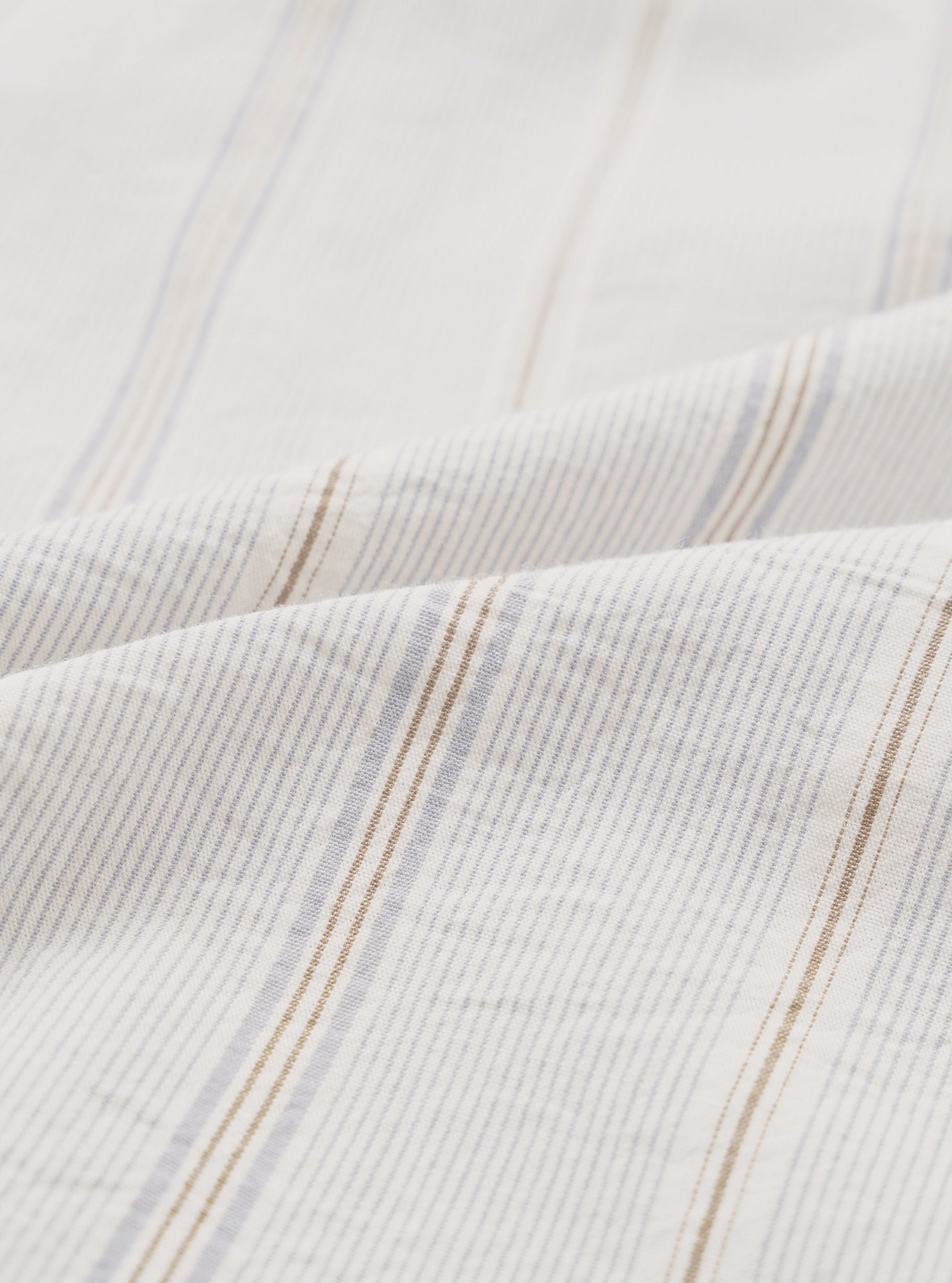 Dove Monk Organic Stripe Square Pocket Shirt