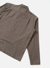Brown Monty Cotton Tencel Zip Shirt
