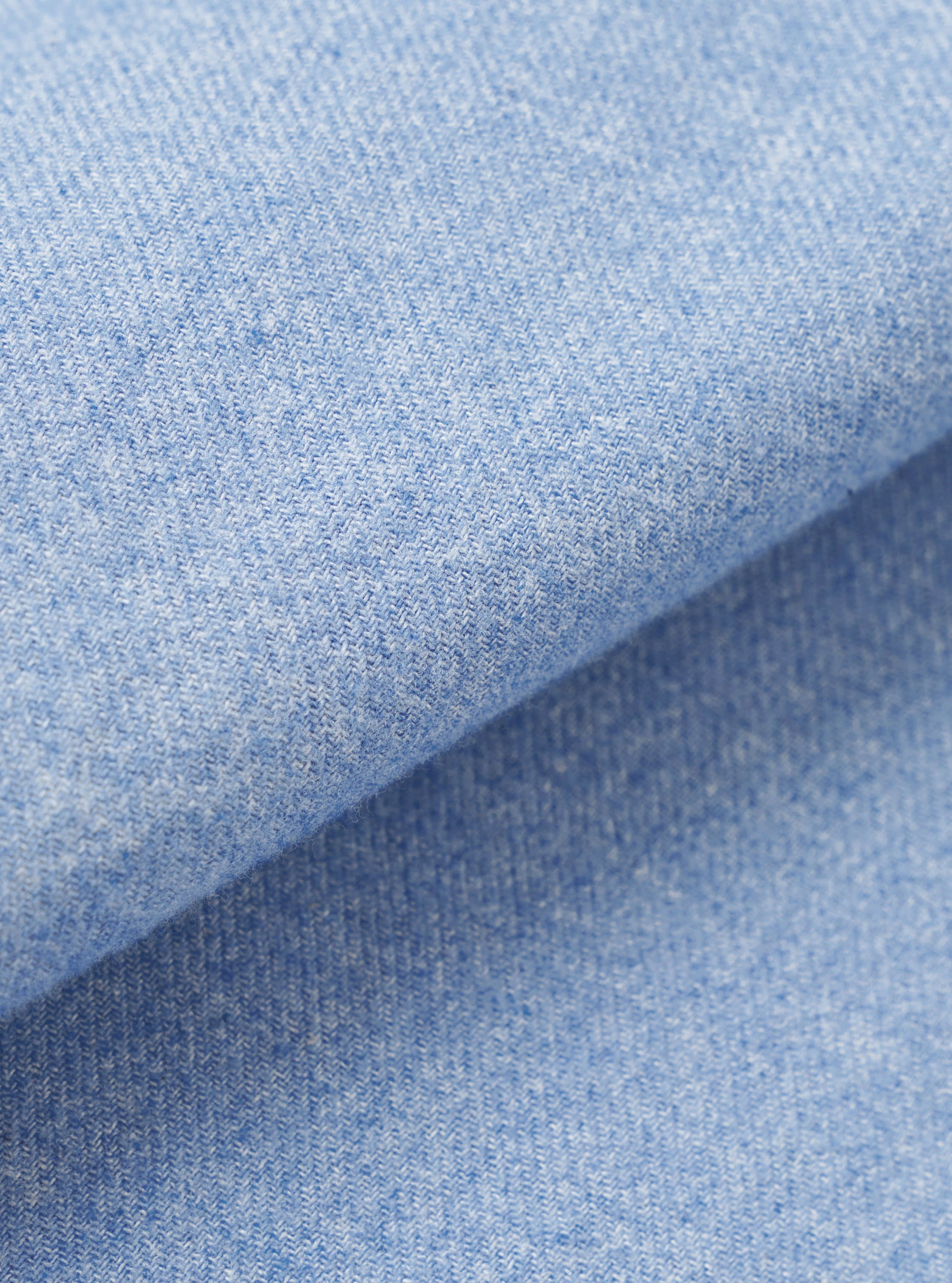Sky Blue Monty Cotton Tencel Zip Shirt