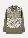 Olive Monty Cotton Tencel Standard Shirt