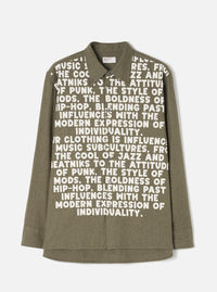Olive Monty Cotton Tencel Standard Shirt
