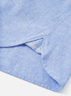 Blue Brushed Flannel Square Pocket Shirt