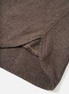 Brown Brushed Flannel Square Pocket Shirt