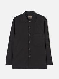 Black Slub Shirting Fatigue Shirt
