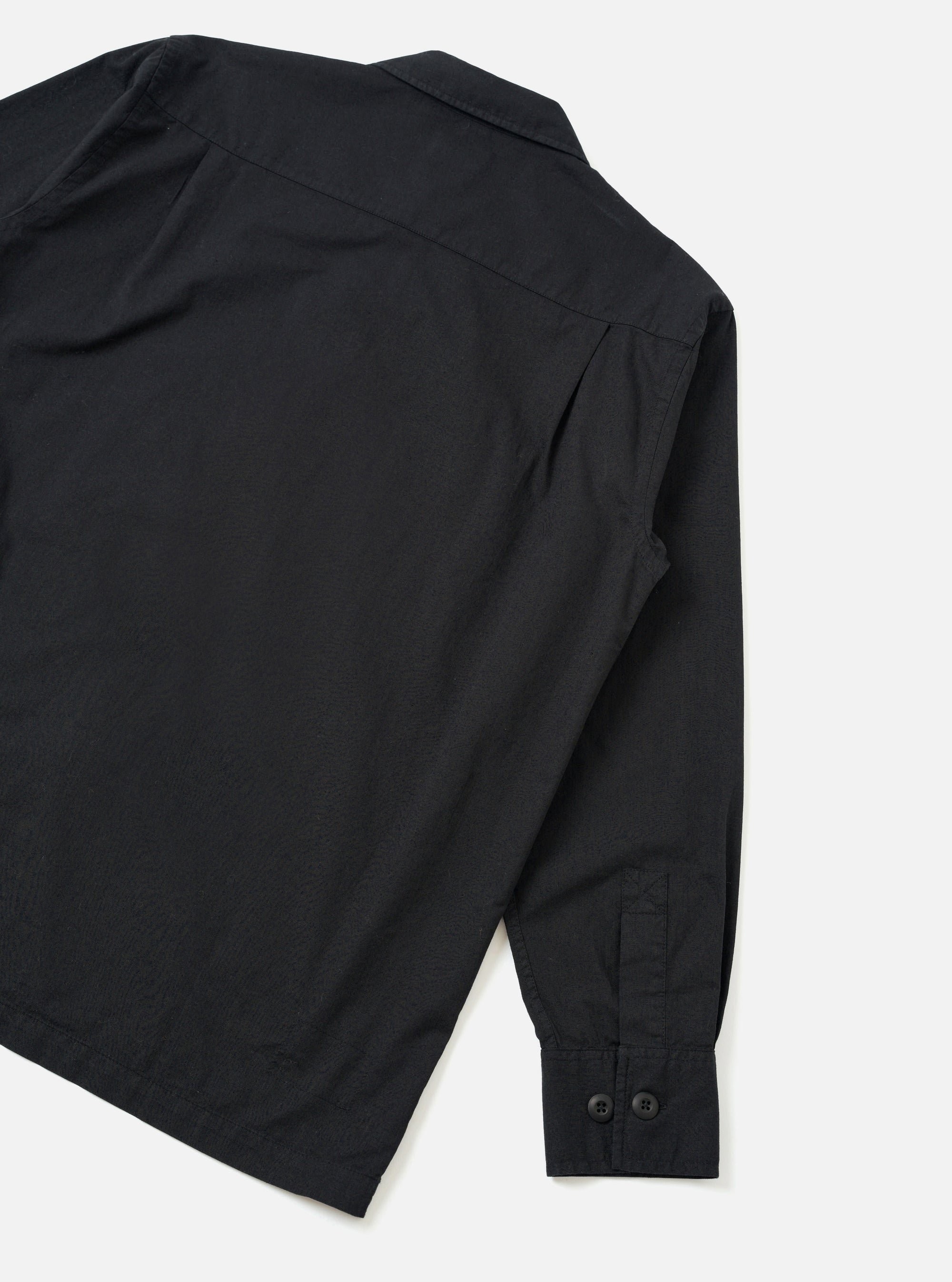 Black Slub Shirting Fatigue Shirt
