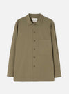 Olive Slub Shirting Fatigue Shirt