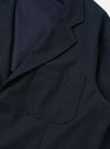 Navy Recycled Italian Tweed Two Button Jacket