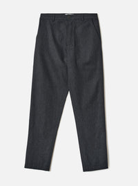 Charcoal Recycled Italian Tweed Military Chino