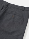 Charcoal Recycled Italian Tweed Military Chino