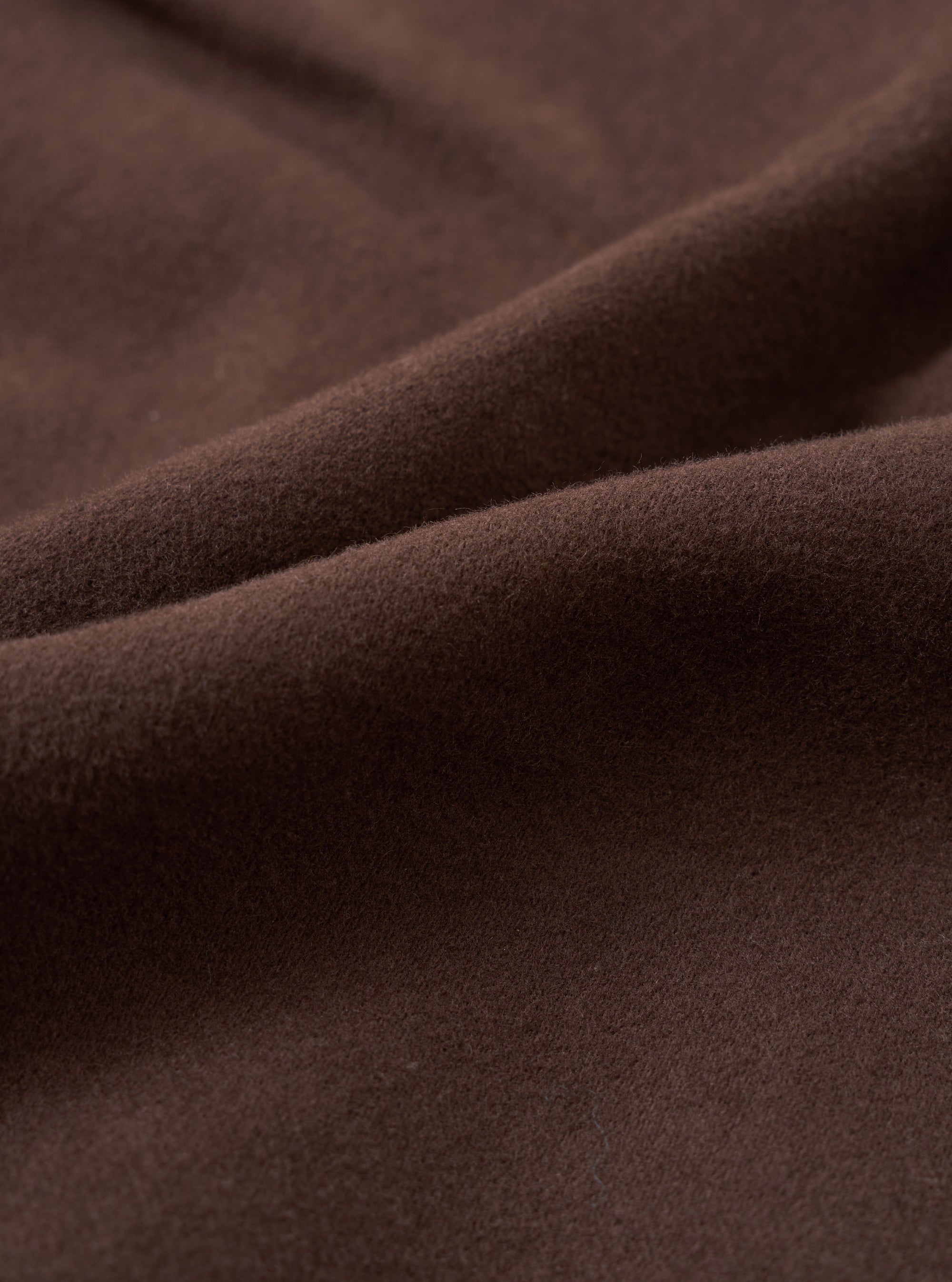 Brown Comfort Moleskin Pleated Track Pant