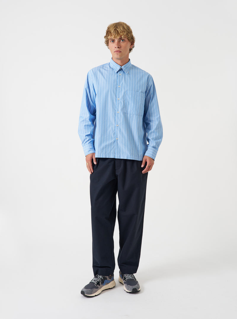 Navy Lucca Suiting Oxford Pant