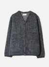 Navy/Pale Grey Losso Mohair Mix Cardigan