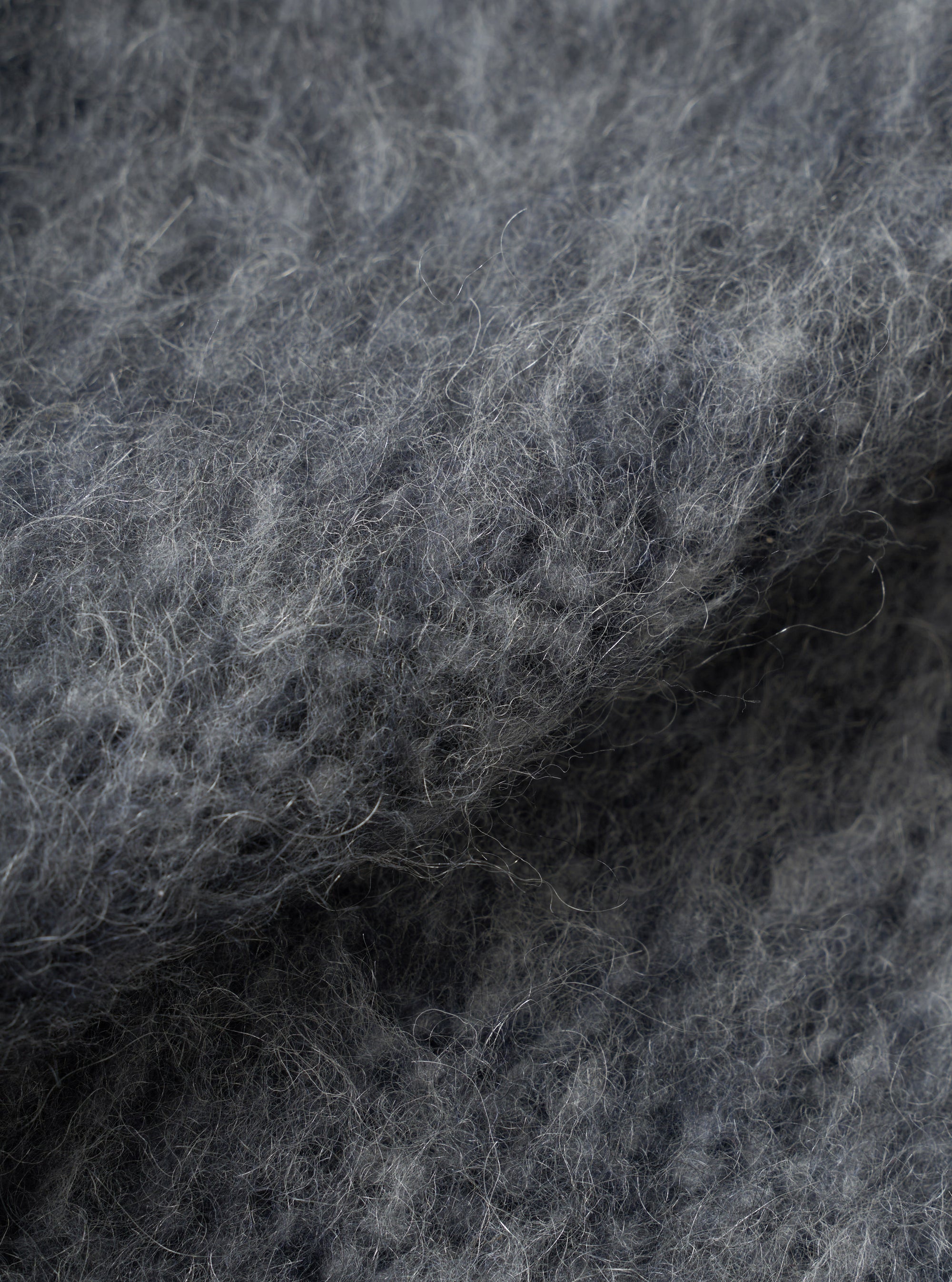 Navy/Pale Grey Losso Mohair Mix Lancaster Gilet