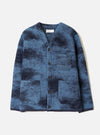 Blue Cloud Camo Knit Cardigan