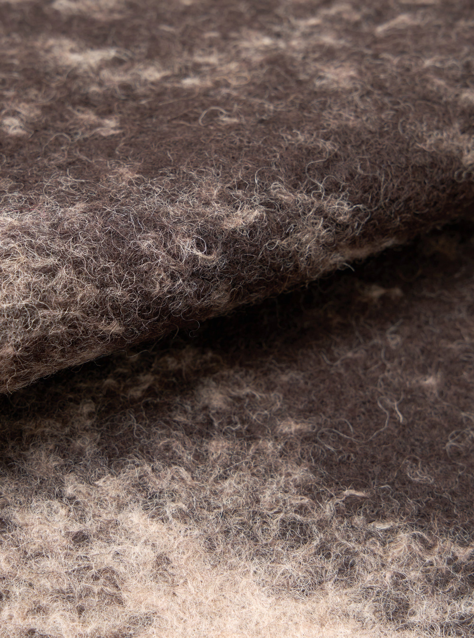 Brown Cloud Camo Knit Zip Gilet