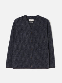 Charcoal Diamond Fleece Cardigan