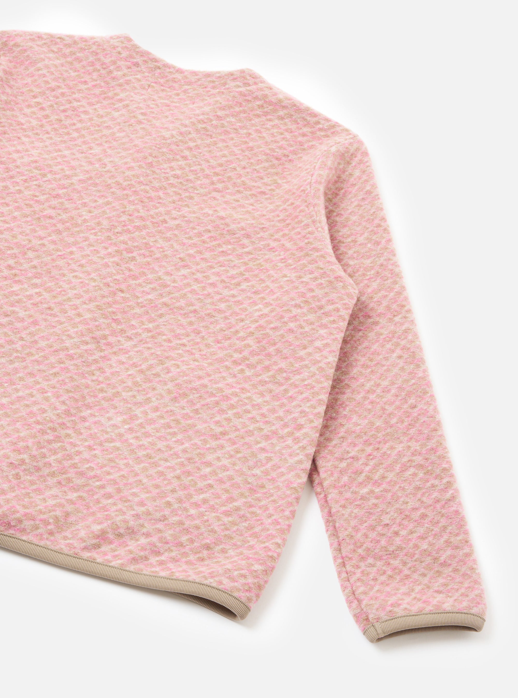 Pink Diamond Fleece Cardigan