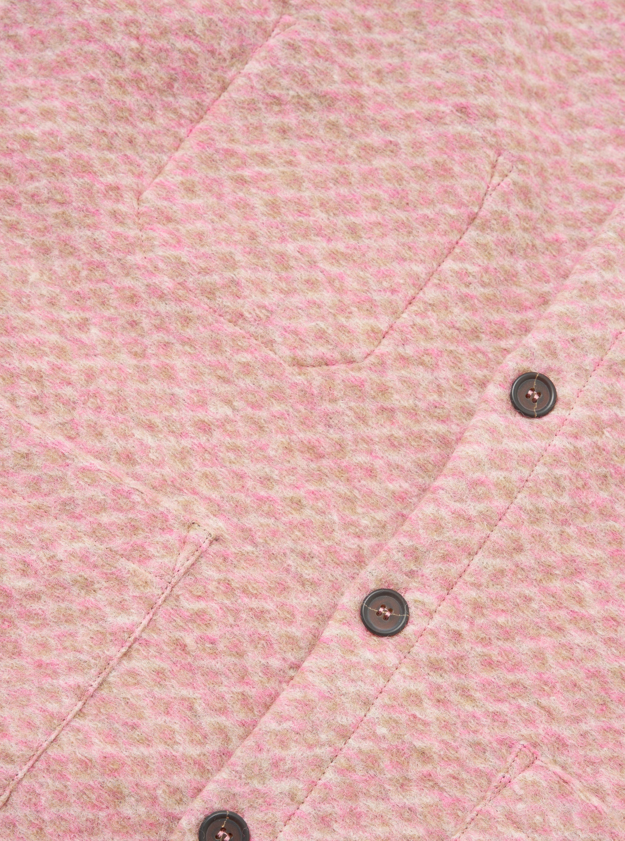 Pink Diamond Fleece Cardigan