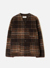 Brown Pino Wool Fleece Cardigan