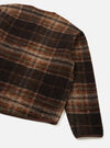 Brown Pino Wool Fleece Military Liner Jacket