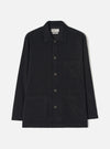 Black Fine Cord Bakers Overshirt