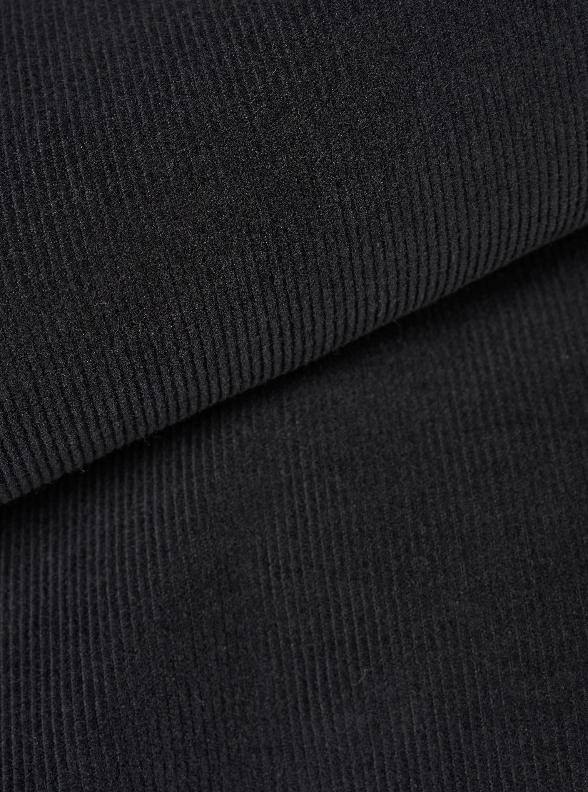 Black Fine Cord Bakers Overshirt