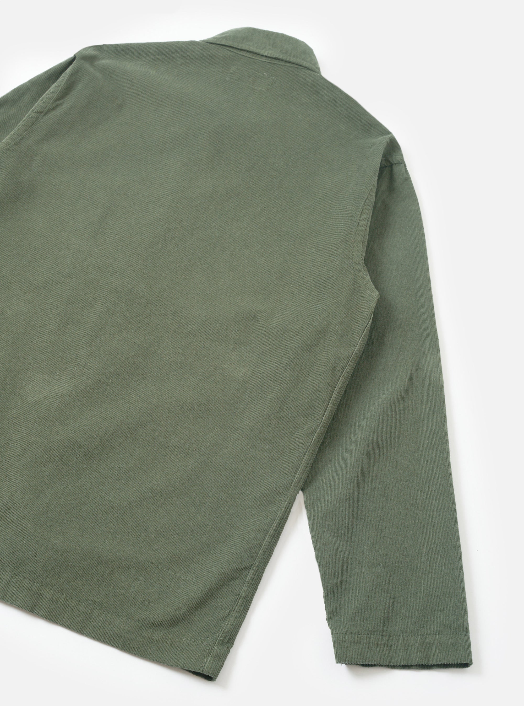 Olive Fine Cord Bakers Overshirt