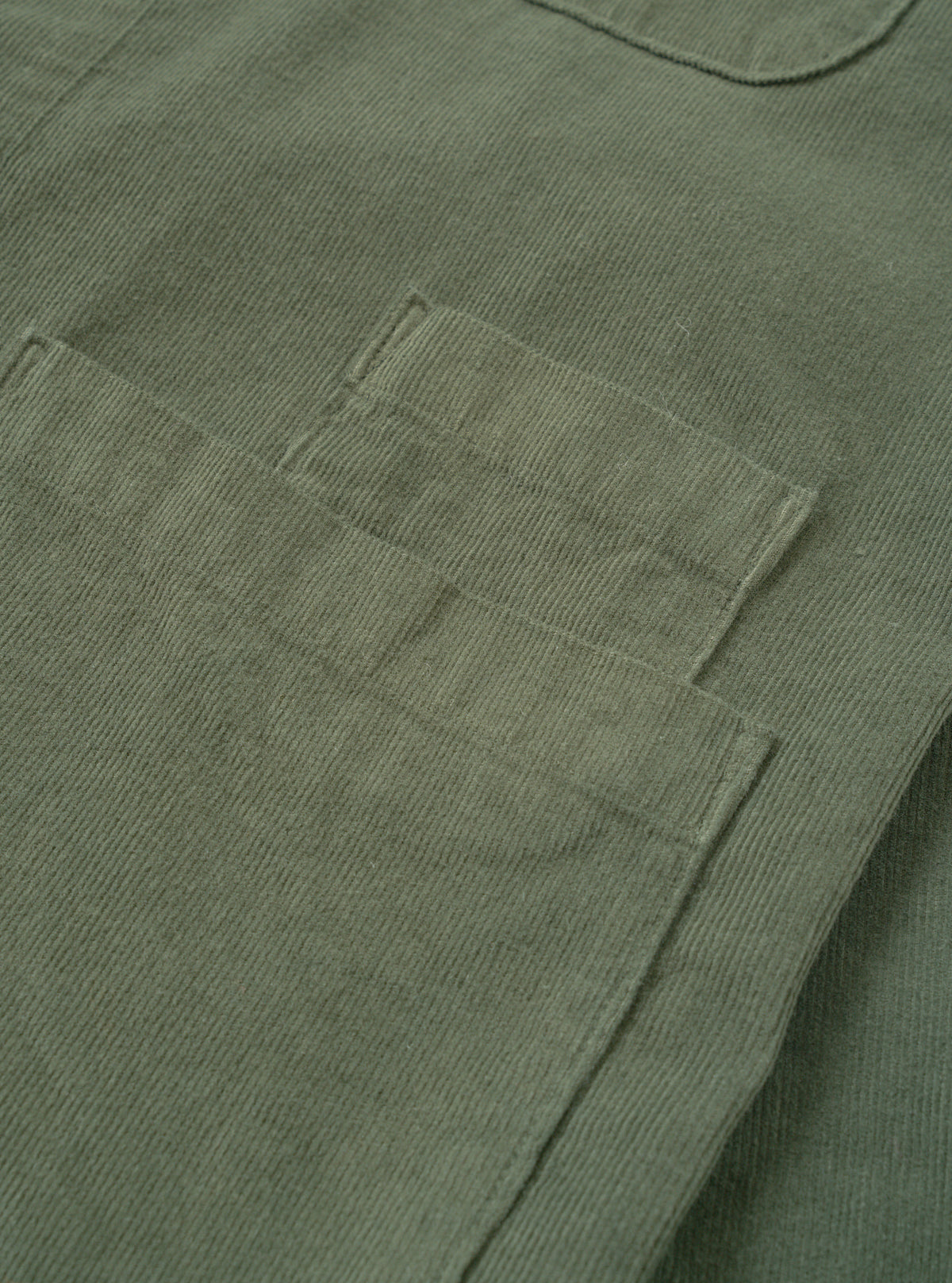 Olive Fine Cord Bakers Overshirt