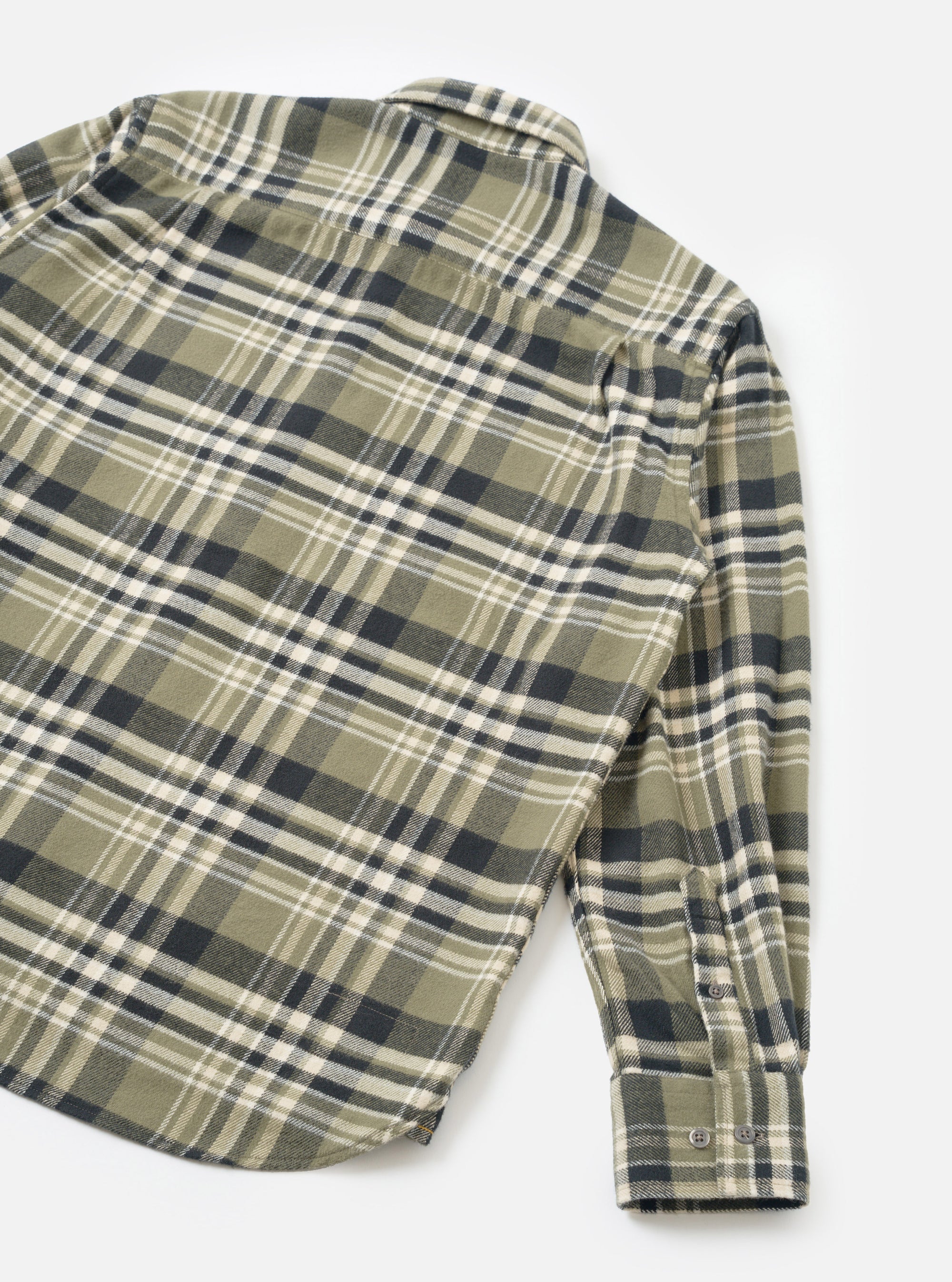 Olive Jazz Check Standard Shirt