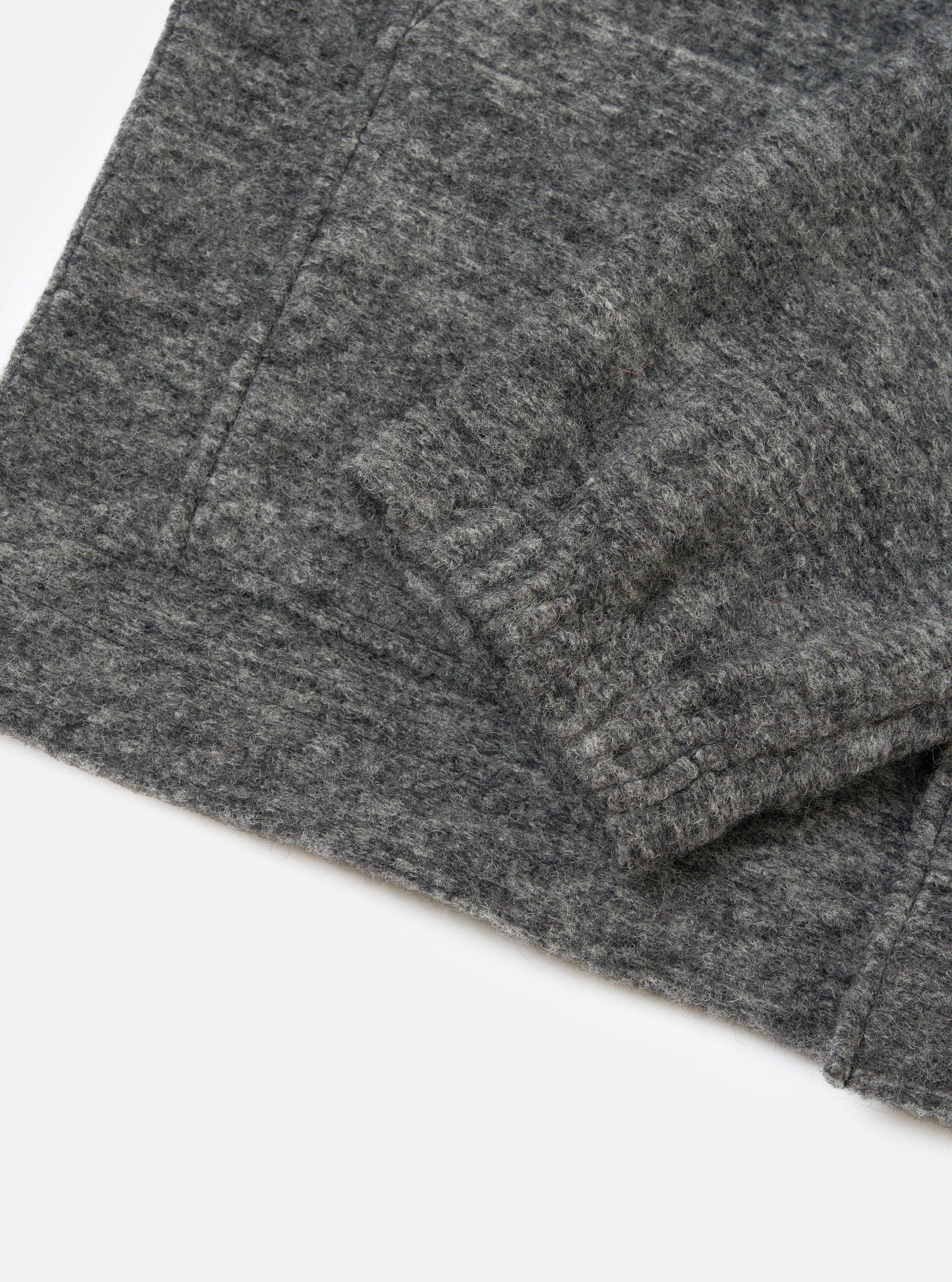 Grey Marl Wool Mix Knit Rams Jacket