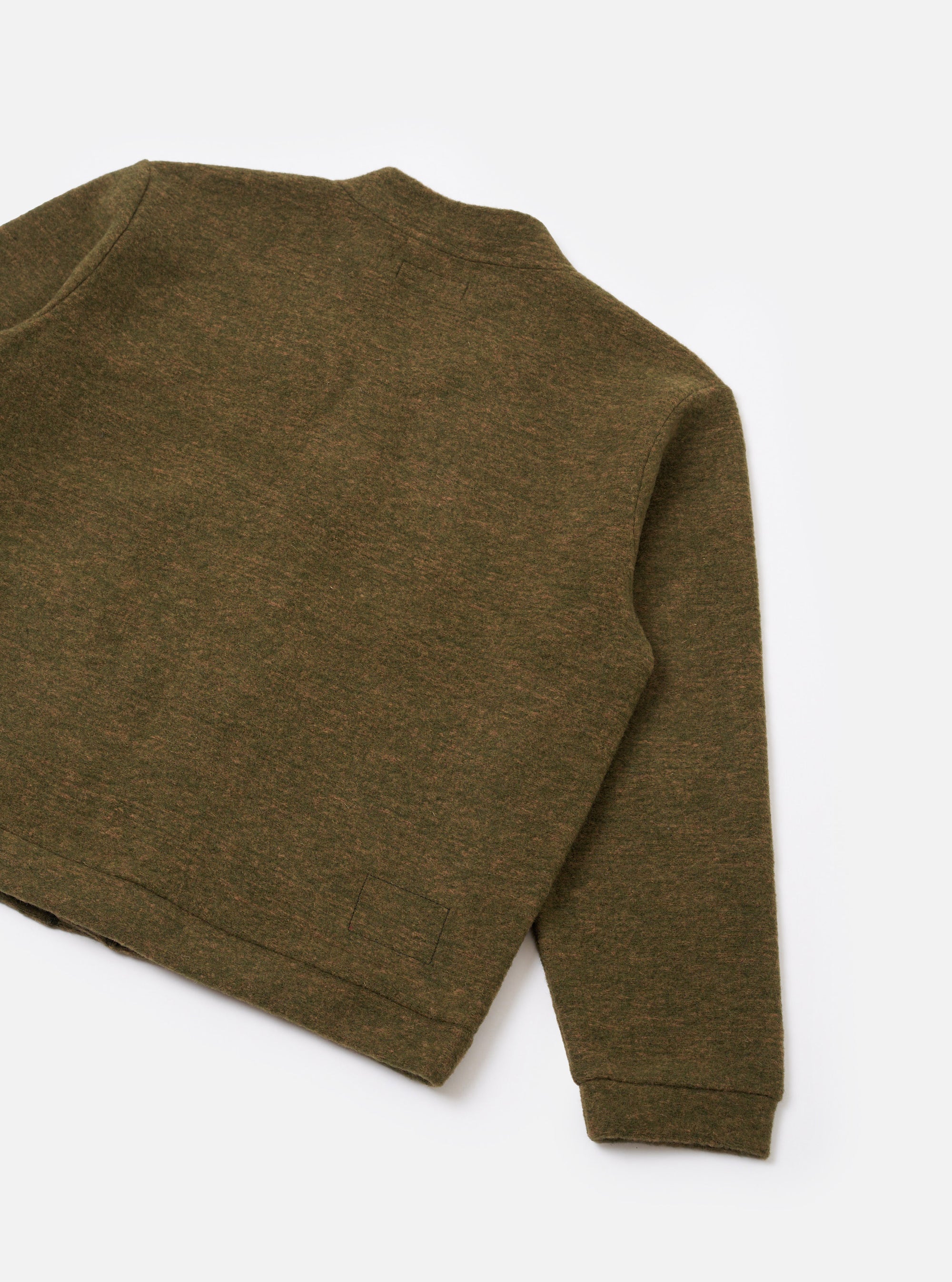 Olive Wool Mix Knit Advance Cardigan