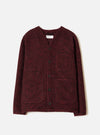 Black/Red 533 Wool Mix Cardigan