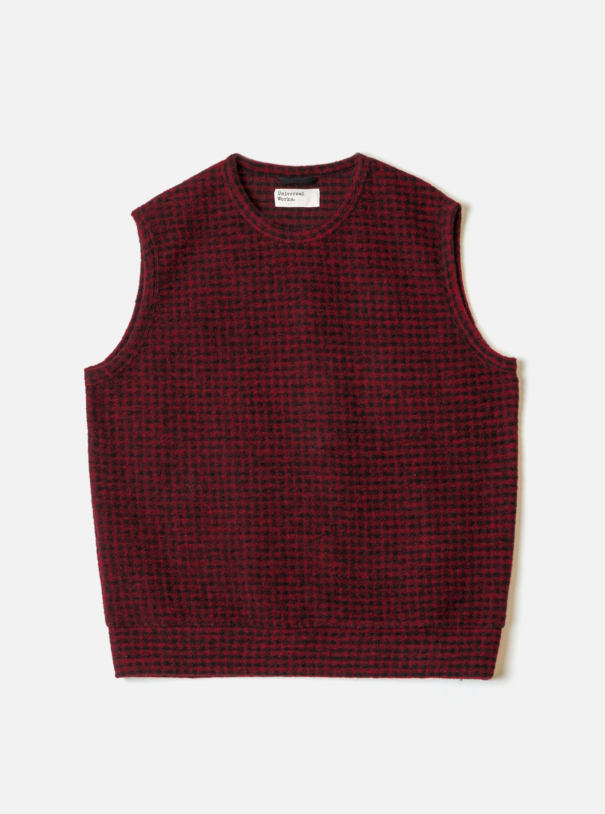 Black/Red 533 Wool Mix Giacomo Tank Top